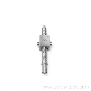 8mm diameter 1mm pitch square nut ball screw